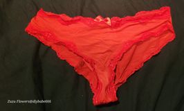 Red bikini cut panties