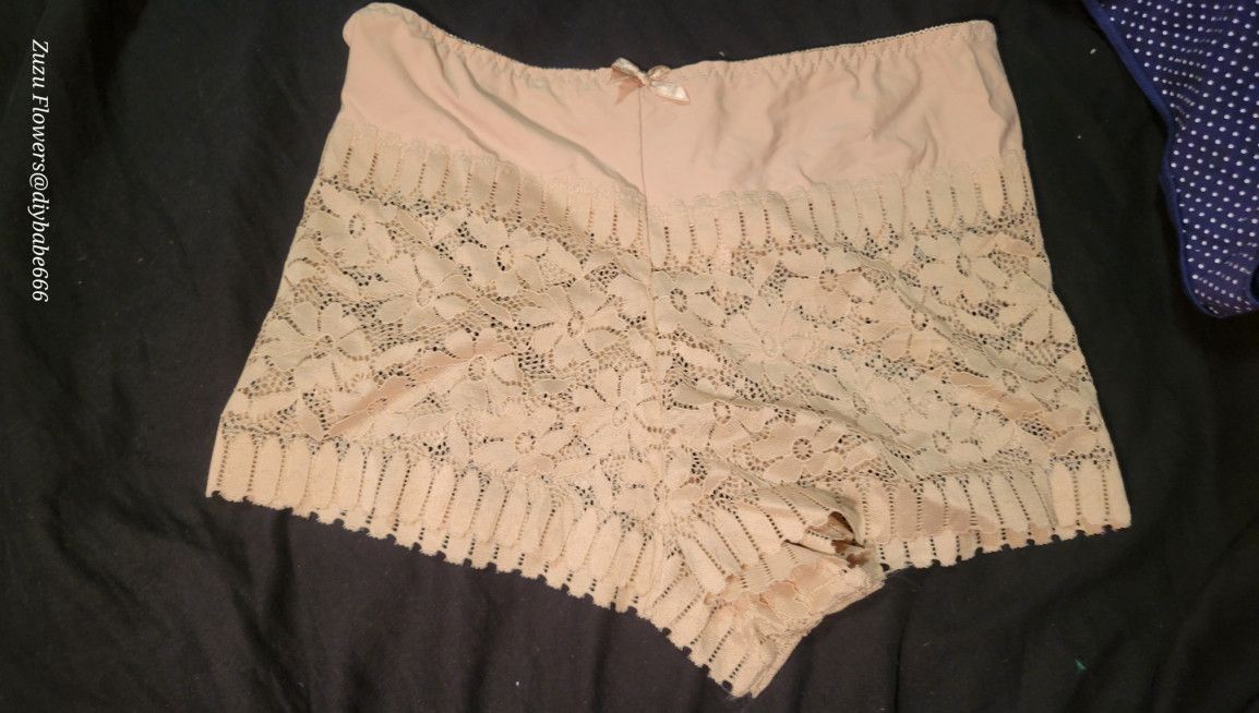 nude lace panty shorts