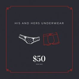 His and Hers Underwear