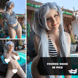 Frieren Bikini Cosplay Selfie Set