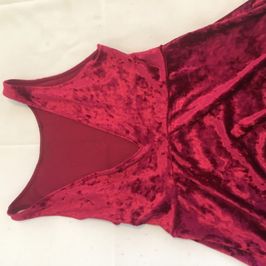 My red velvet dress