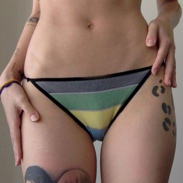 preloved stripe PANTIES