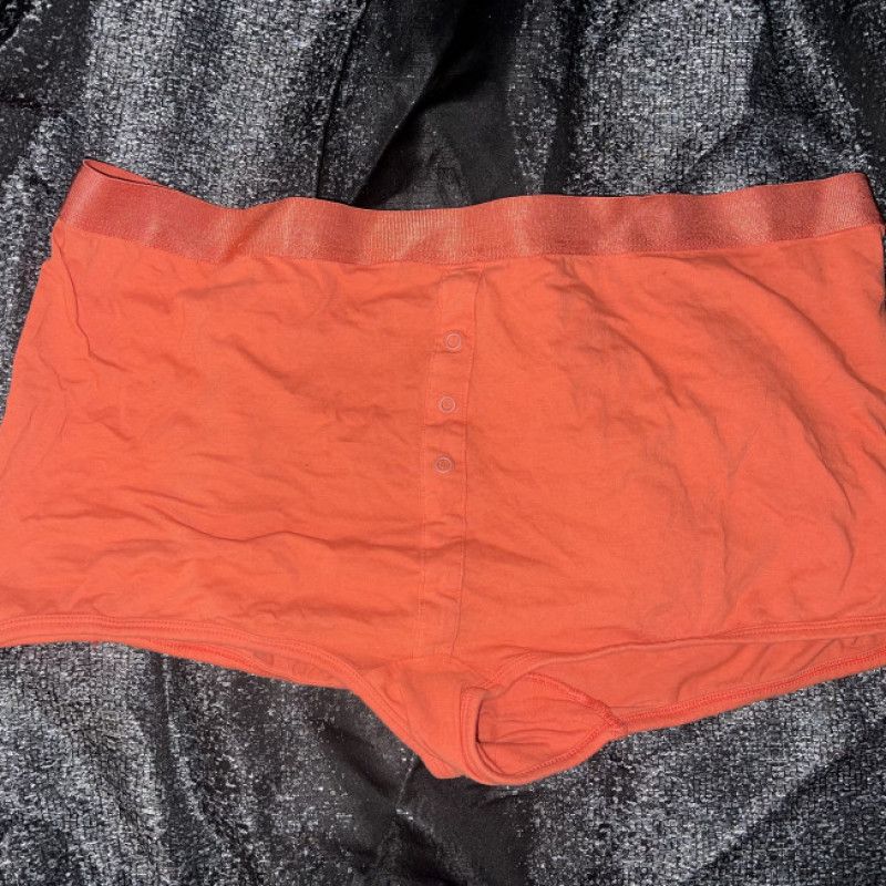 Orange Worn Boyshorts