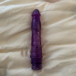 Used Vibrating Silicone Dildo