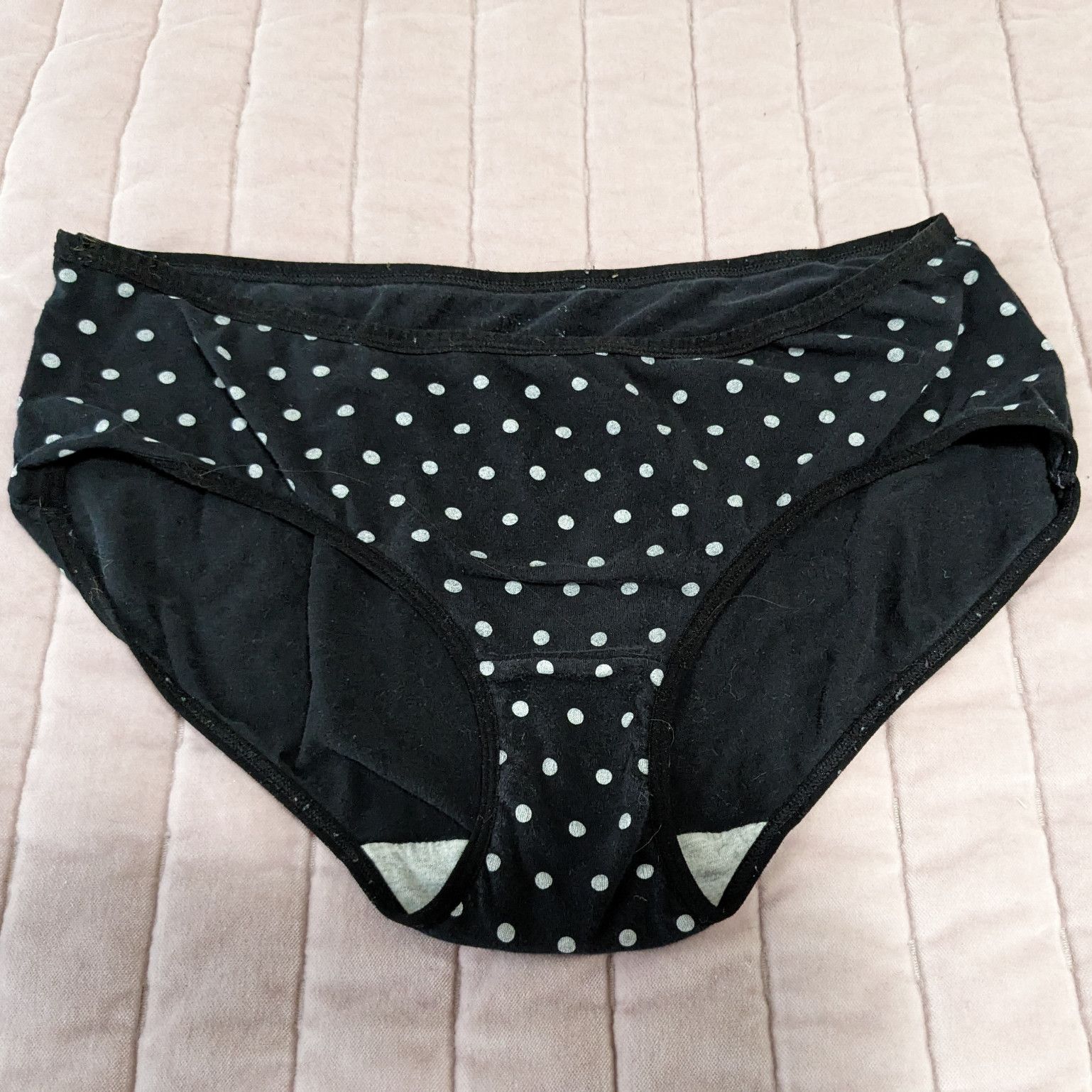 Black Polka Dot Panties