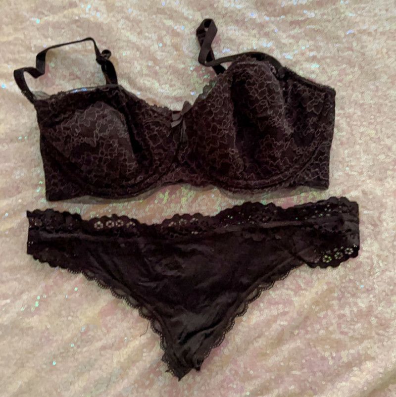 Black Bra and Panty Set