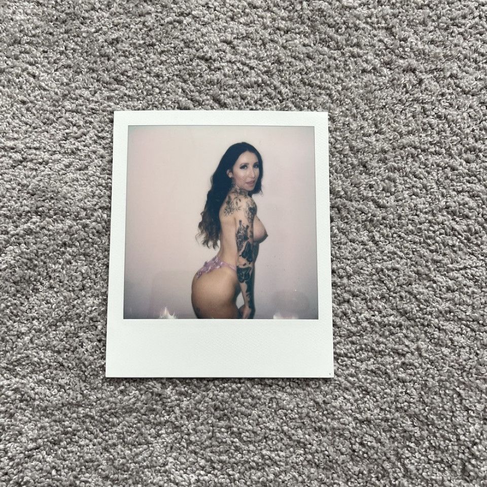 POLAROID PHOTO PURPLE PANTIES