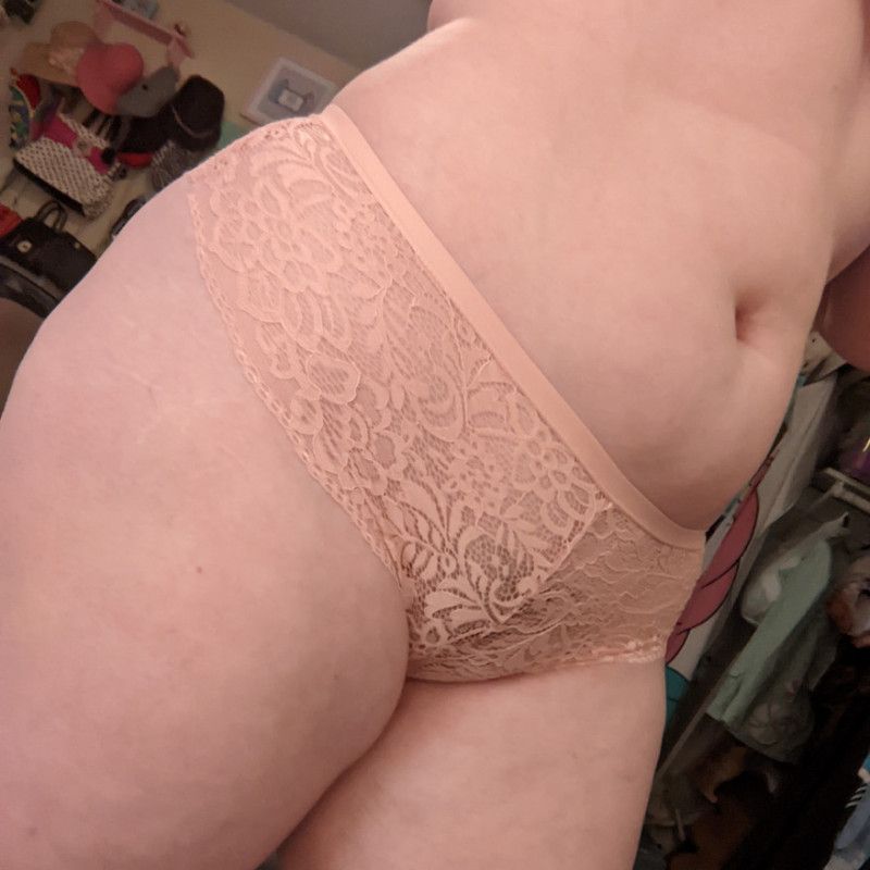 Sheer Pink Lace Panties