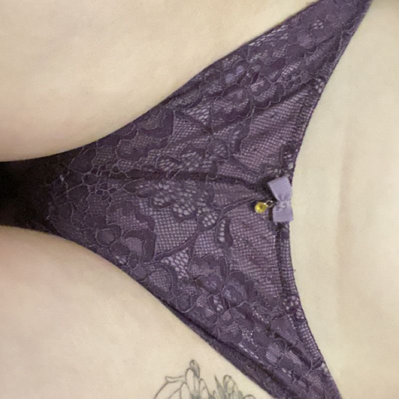 Cute well worn purple panties