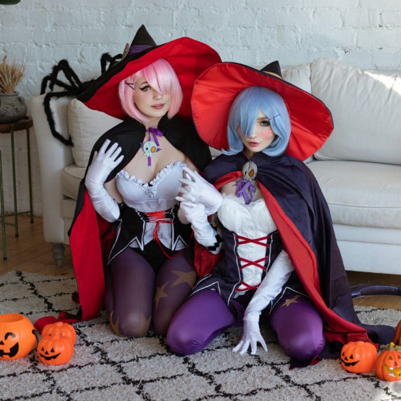 Rem and Ram Halloween NUDE set