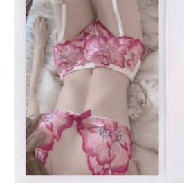 Pink lingerie set