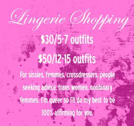 Lingerie Shopping Queer Trans and Kink Friendly