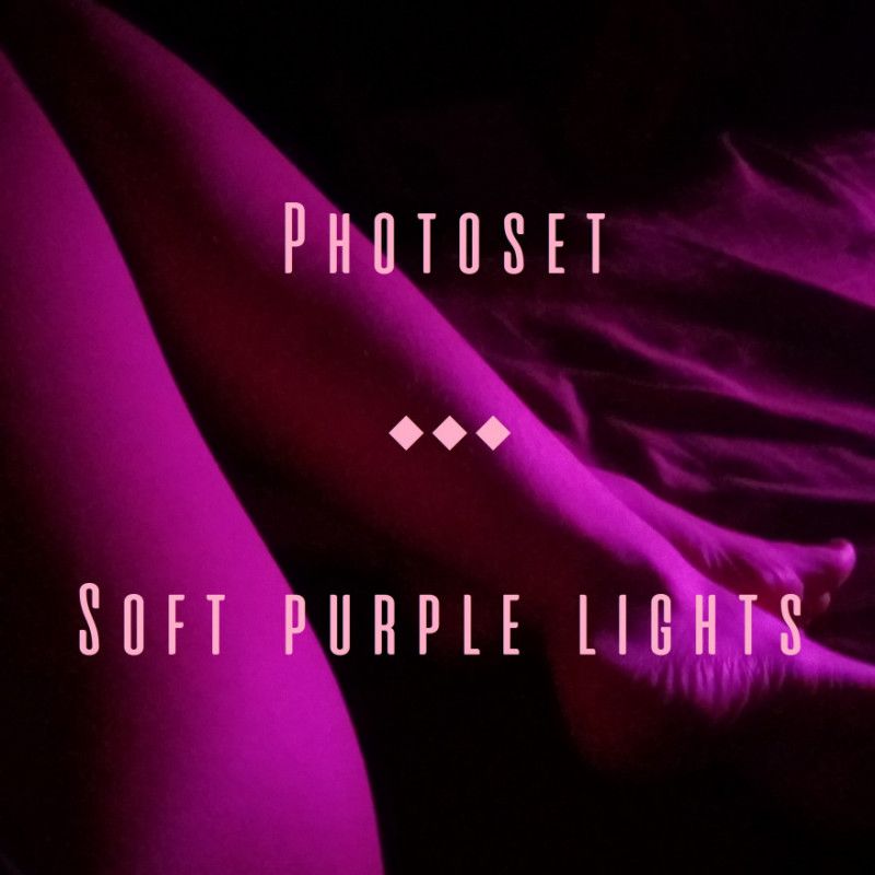 Soft purple lights photoset