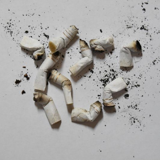 10 Cigarette Butts White Filter
