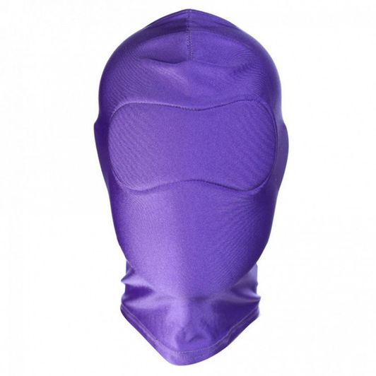 Purple Fetish Hood Mask Full Cover
