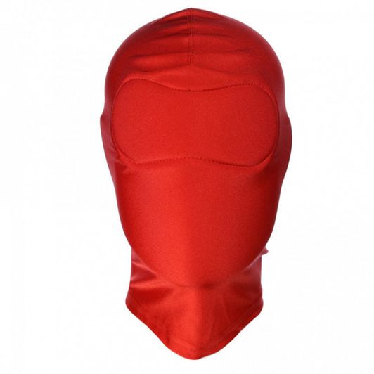Red Fetish Hood Mask Full Cover