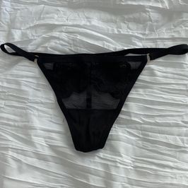 Black g string thong