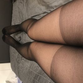 Black stocking for date night