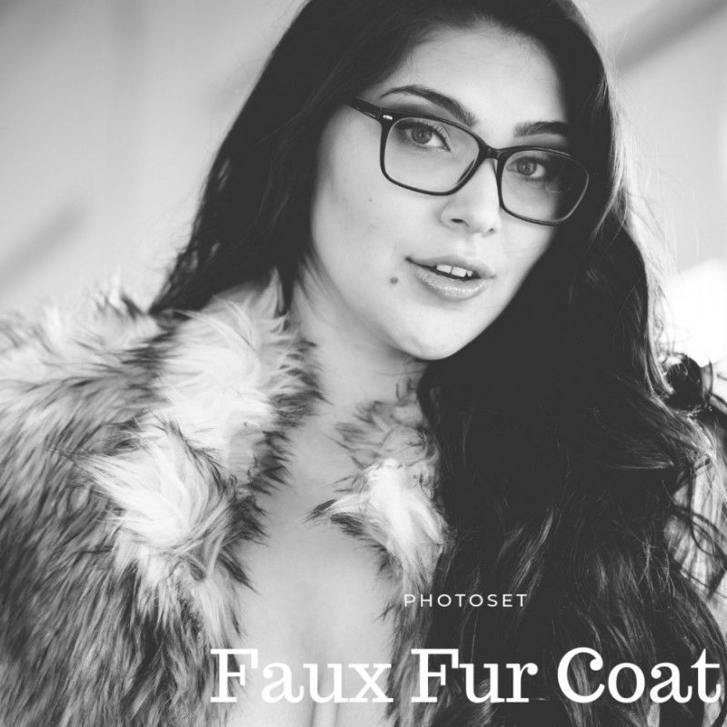 Faux Fur Coat Beauty Photoset