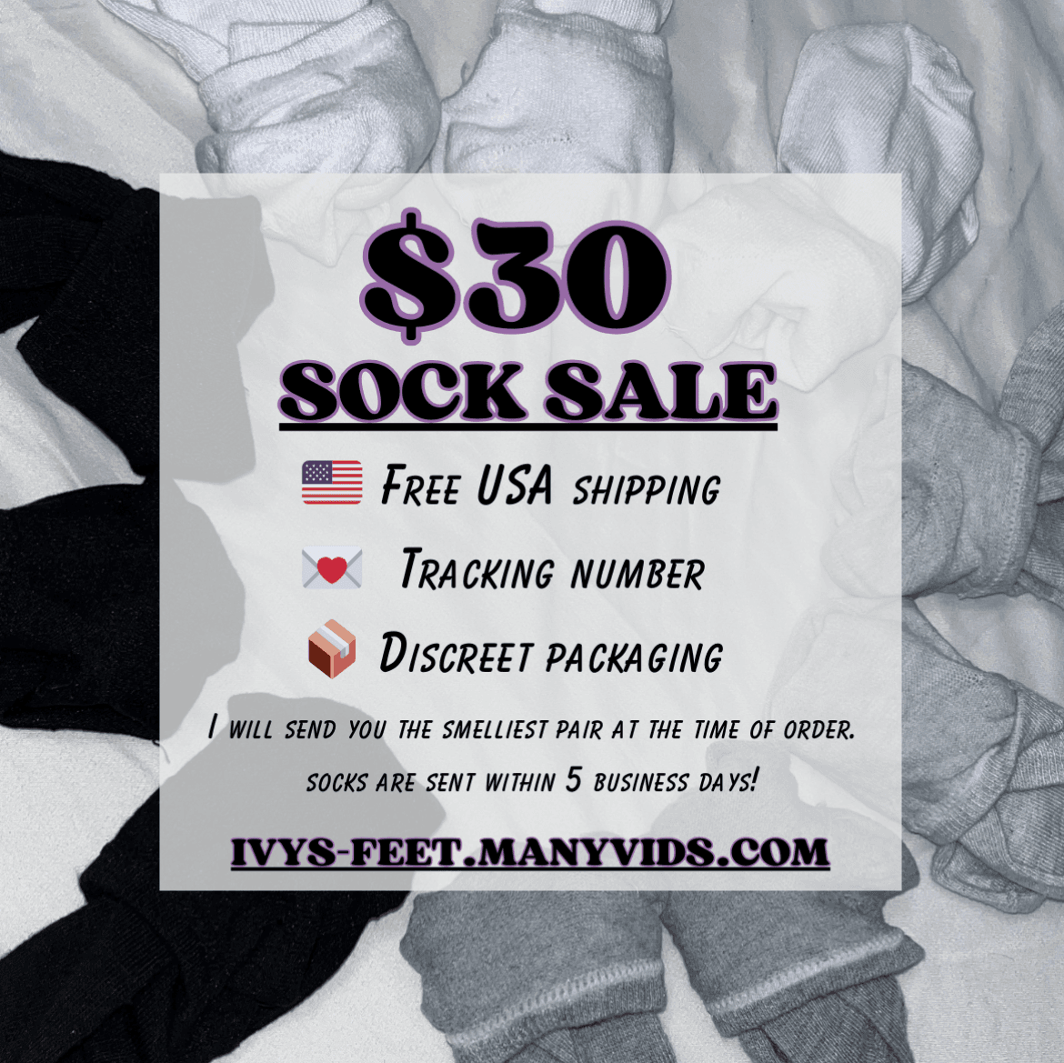 Stinky Sweaty Sock Sale