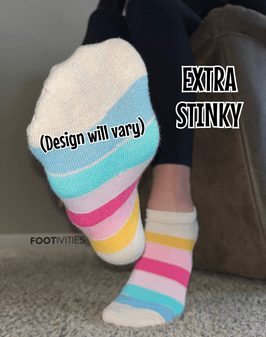 MULTICOLOR PRINT Ankle Socks Extra Stinky