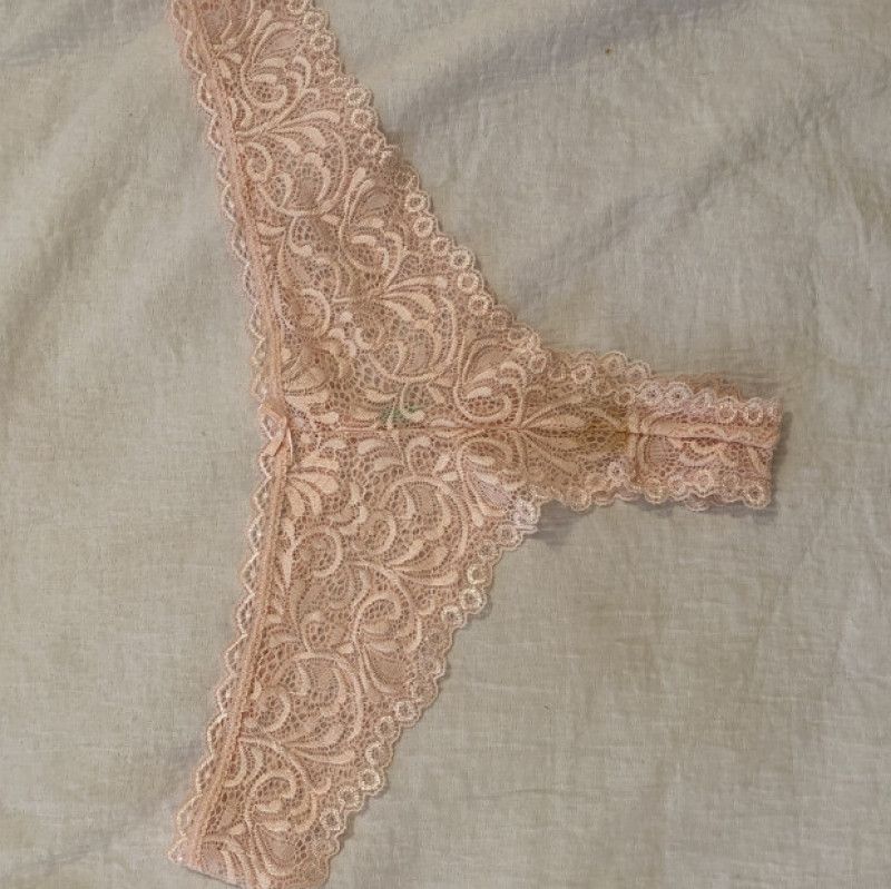 Pink Lace Thongs