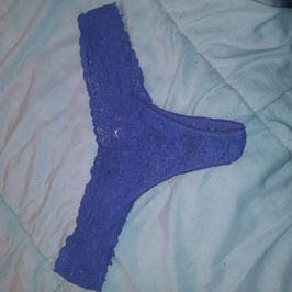 Too tight purple thong