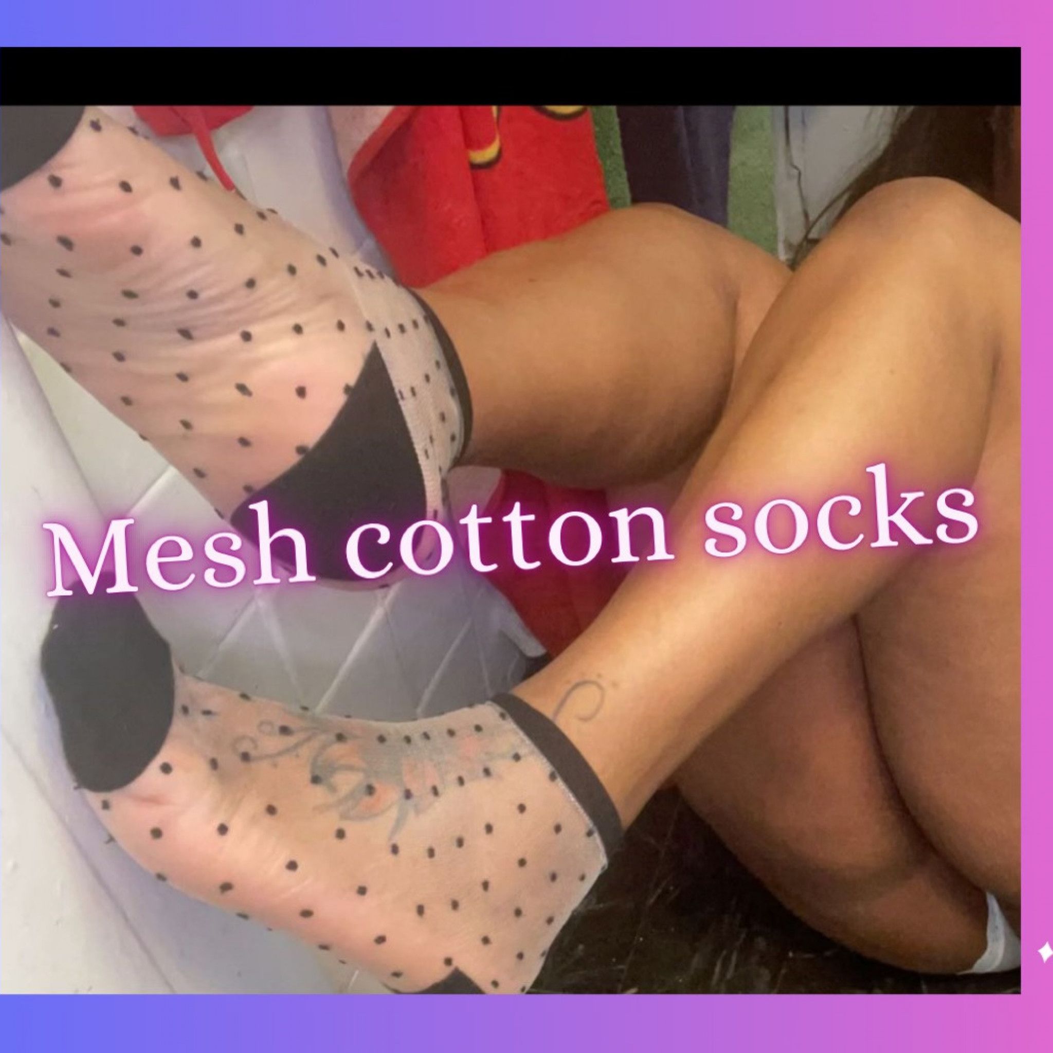 Mesh cotton socks