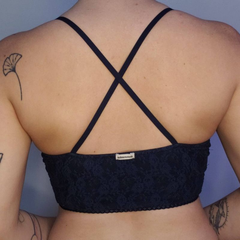 Navy Blue Lace Abercrombie Bralette