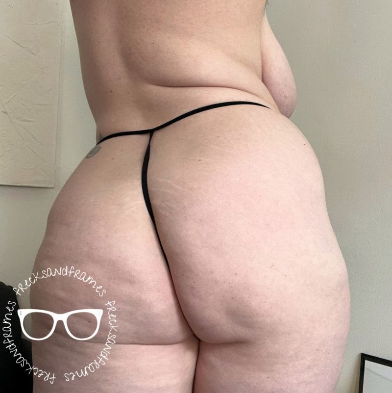 Black Cotton Worn G String