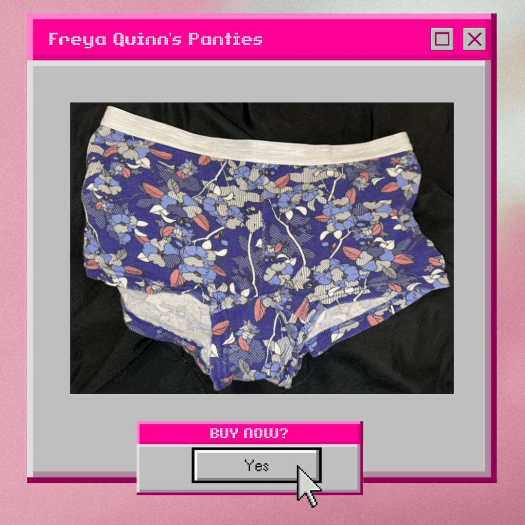 Purple flower boxer briefs