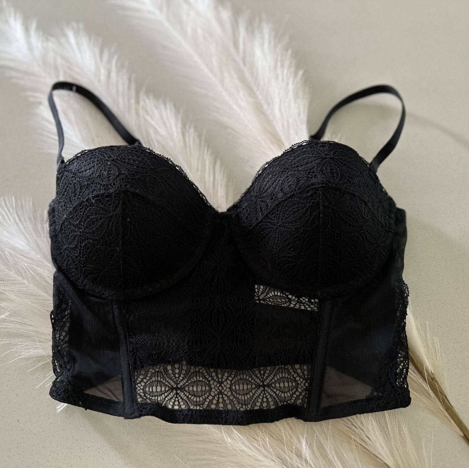 Corset style bra