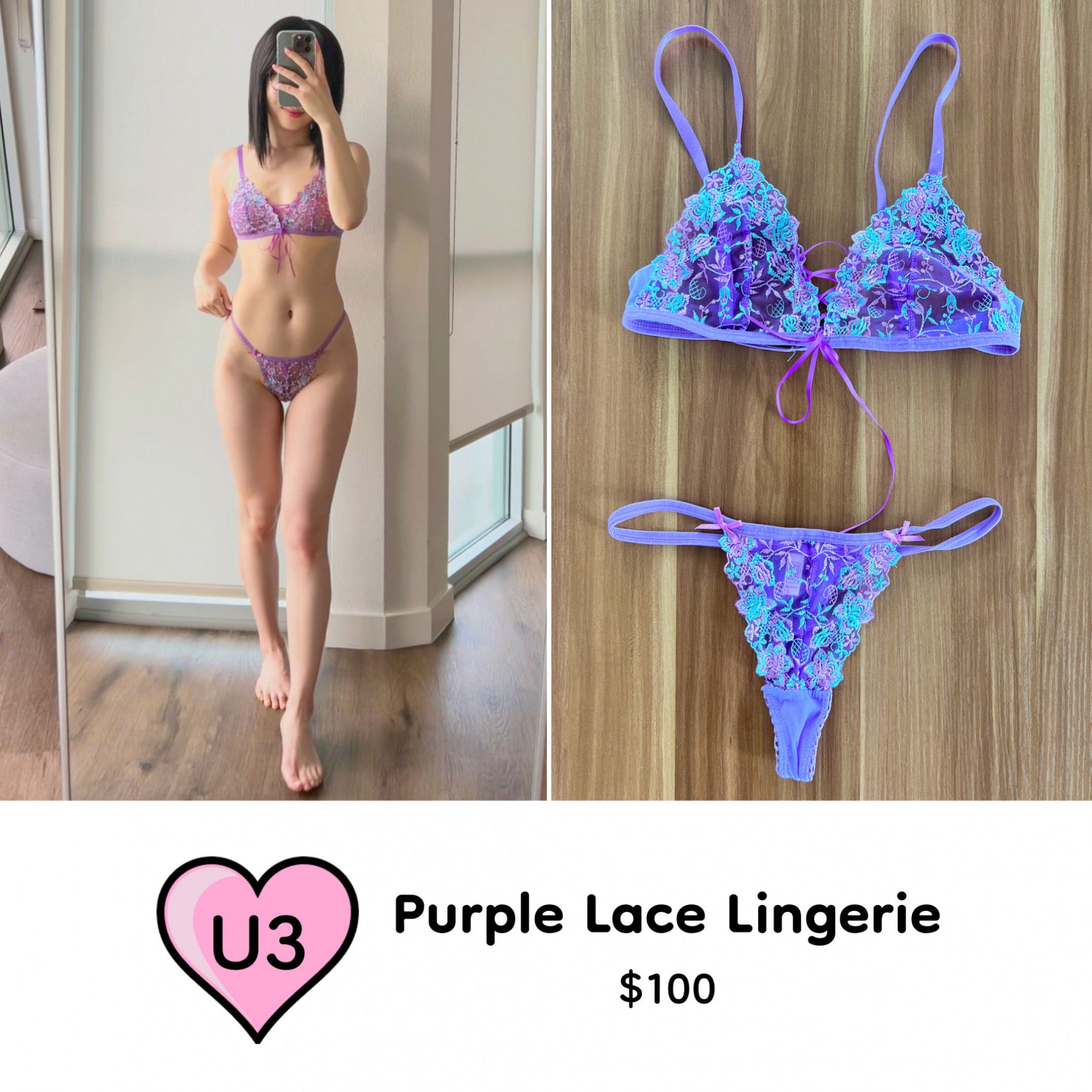 Purple Lace Lingerie