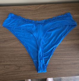 Royal Blue Lacey Thong