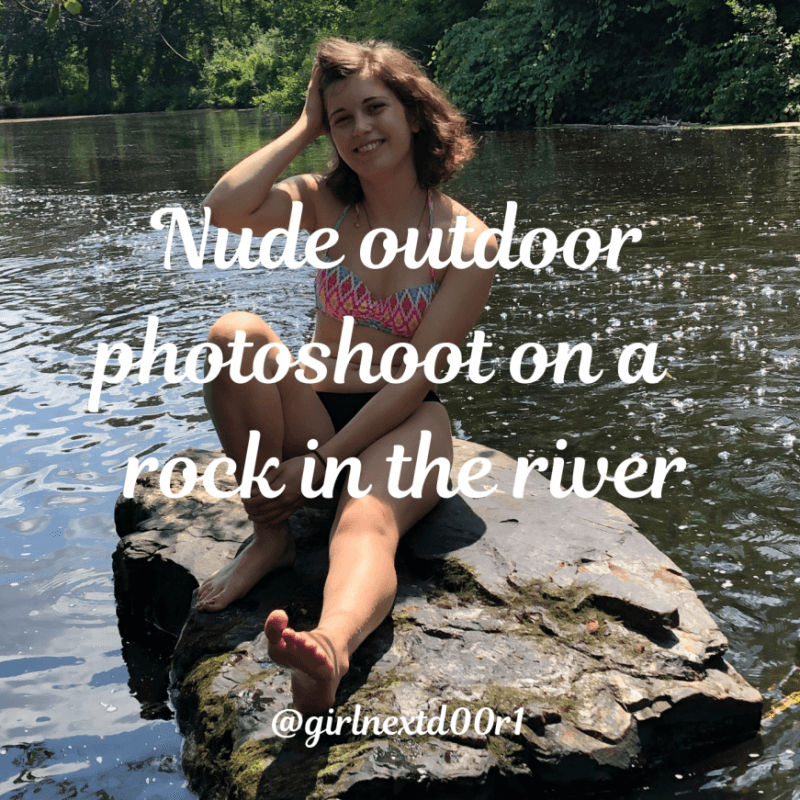 Nude outdoor shoot in the river 24pics