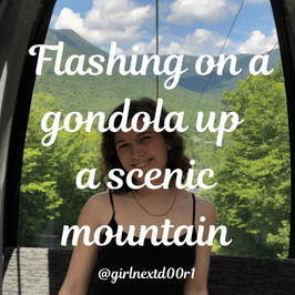 Flashing on mountain gondola lift 19pics