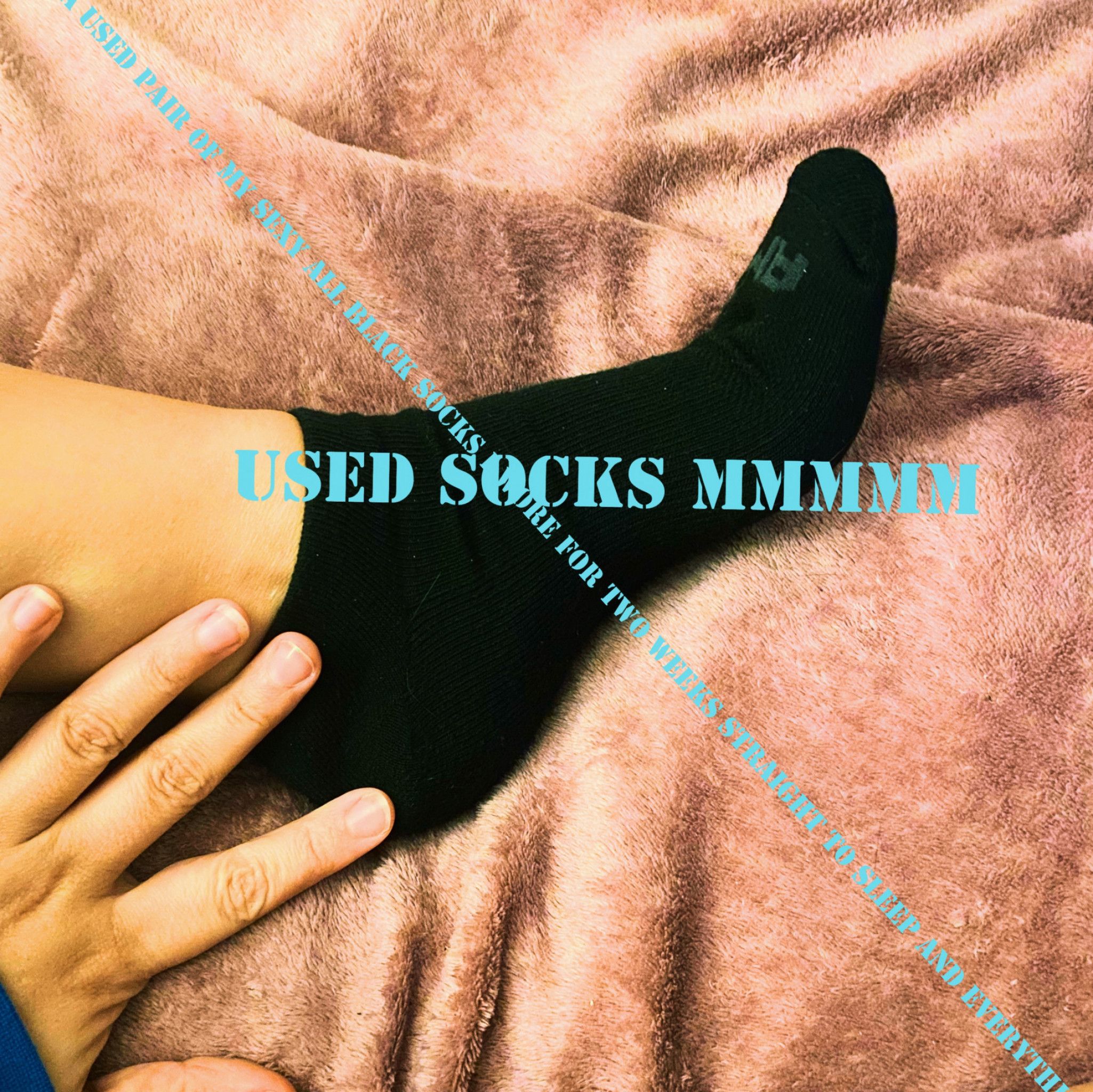 USED SEXY SIZE 8 black socks