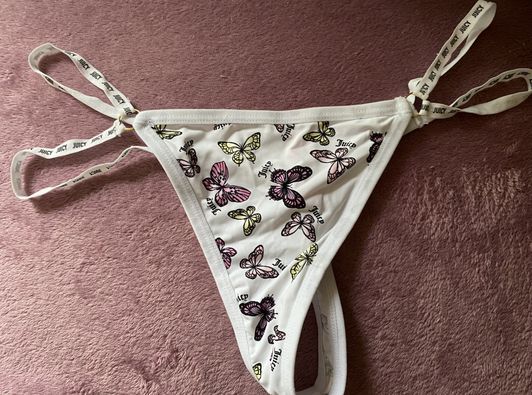 Sexy namebrand juicy couture used thong