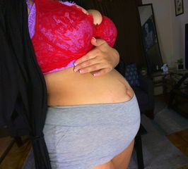 Photo set containing very sexy pregnancy engorged breasts