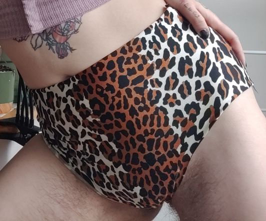 Silky leopard panties