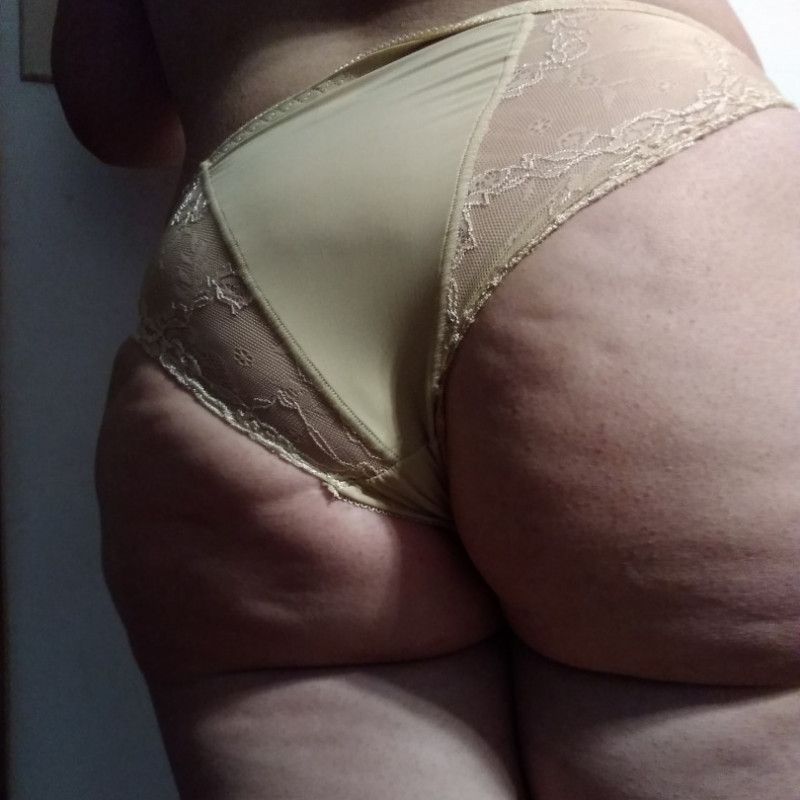 yellow lace panty