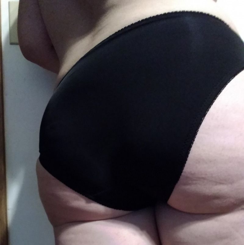 black nylon panty