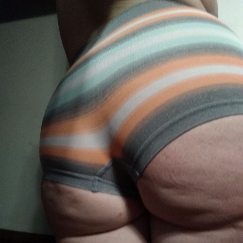 gray orange blue panty