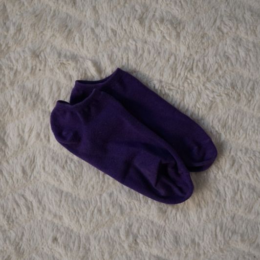Purple Sneaker Socks