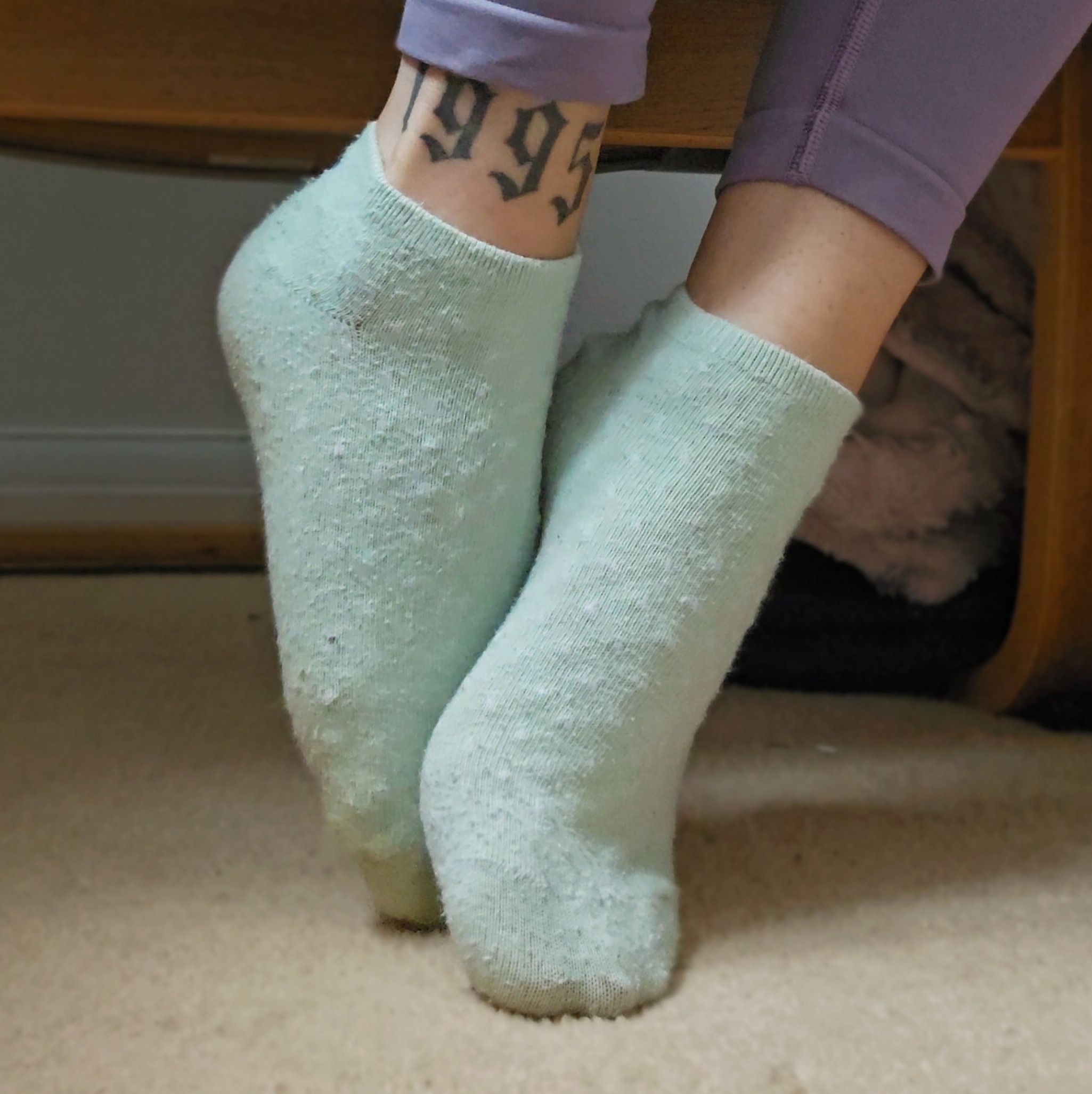 Light Blue Ankle Socks