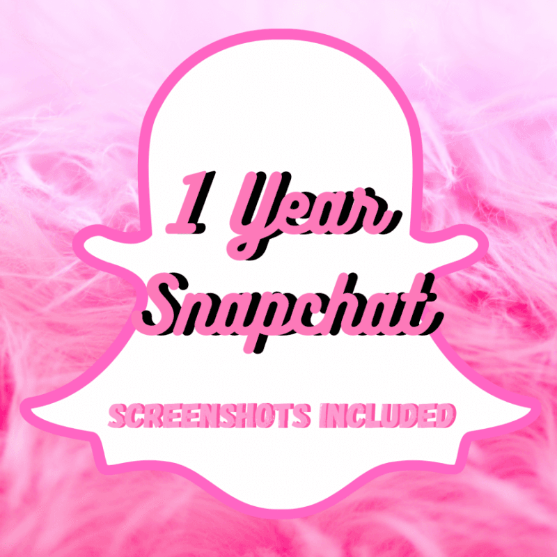 1 Year of Snapchat W Screenshots