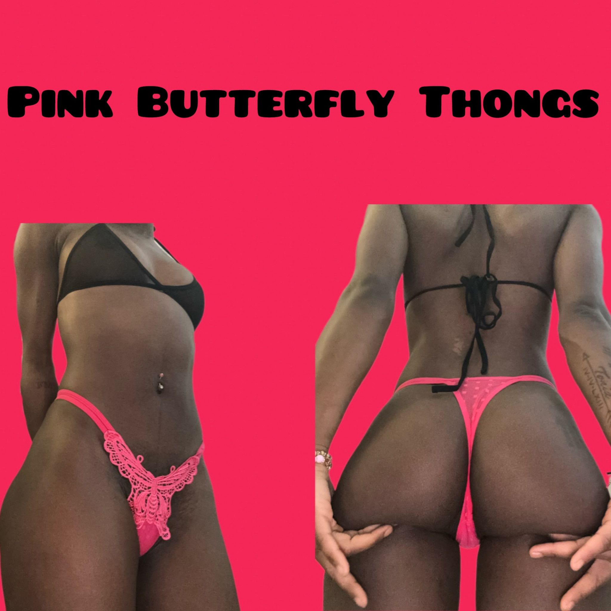 Pink butterfly panties