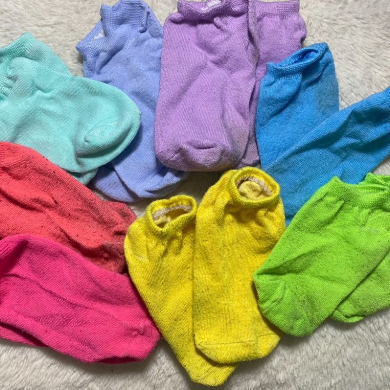 colourful ankle sock packages