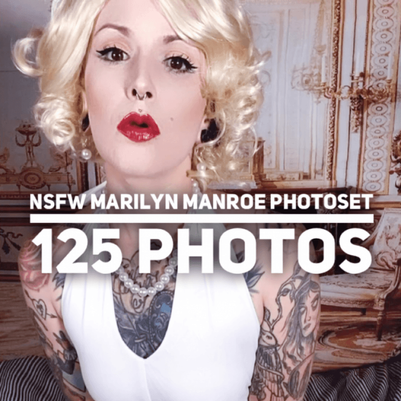 NSFW Marilyn Manroe Cosplay Photoset