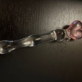 heart glass dildo!